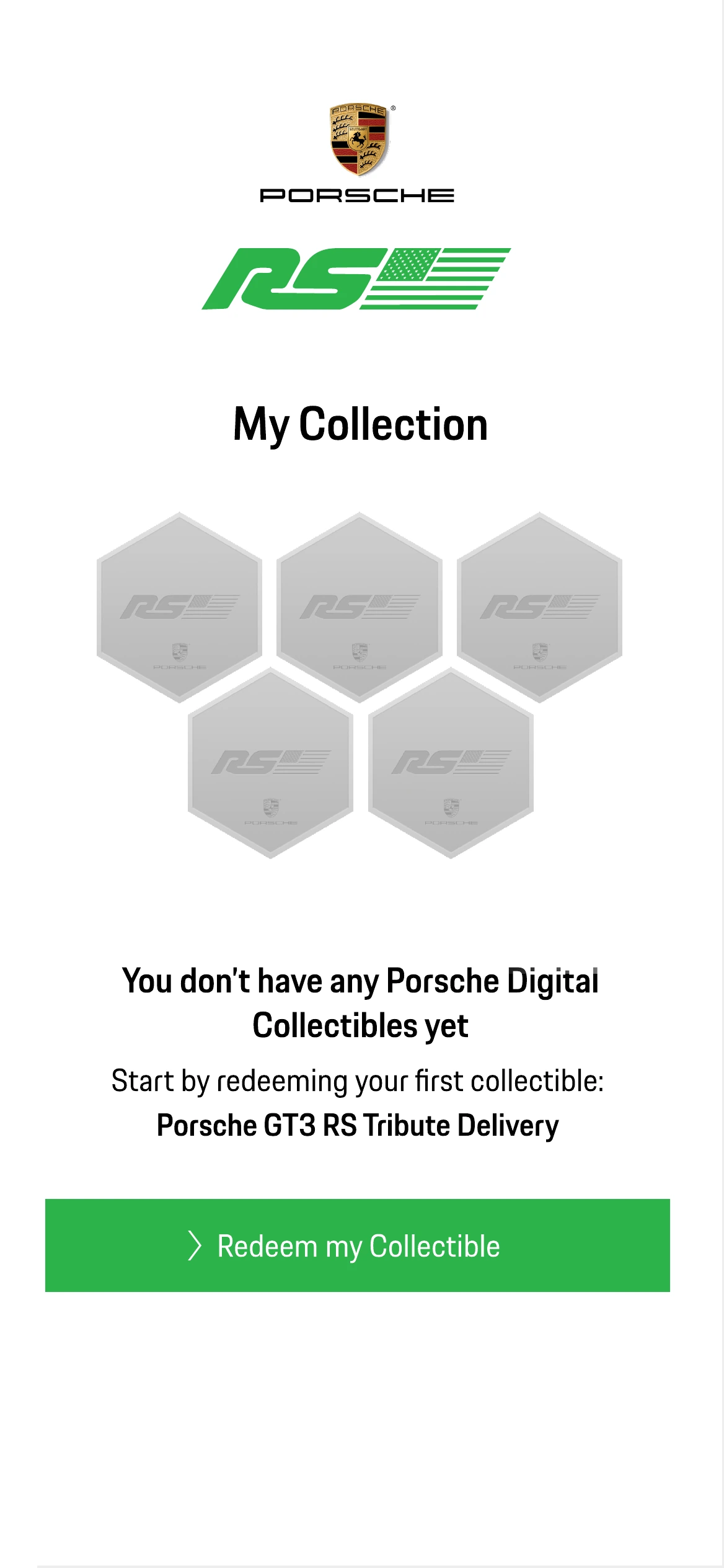The empty collection in light theme